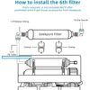 10 Inch Inline Alkaline ph+ Water Filter for Reverse Osmosis RO System-1/4” Port