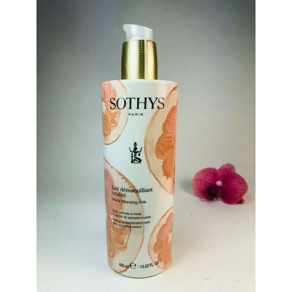 Sothys Vitality Cleansing Milk Normal Combination 400ml / 13.3oz  large size NEW