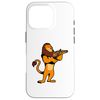 iPhone 16 Pro Comic Lion Playing Violin Case