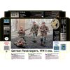 Masterbox 1:35 Scale German Paratroopers WWII Construction Kit (Grey)