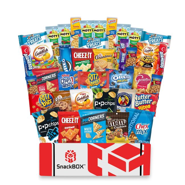 Snacks Box Variety Pack Care Package Mix Assortment Valentines Treats Gift  Basket Boxes Pack Adults Kids Candy, Fruit Snacks, Gift Snack Box for