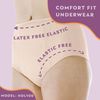 Wearever Women's Incontinence Underwear for Bladder Control with Super Absorbency - Reusable & Washable Leak Proof Underwear for Women Single Panty - (Beige) (5X) (Fits Hip 55-57")