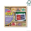 Melissa & Doug Wooden Stamp Set, Authentic