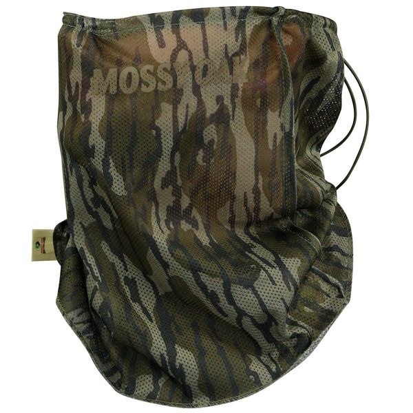 Mossy Oak Standard Camo Mesh Hunting Face Mask, Original Bottomland, One Size