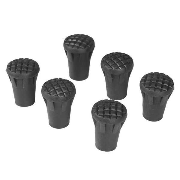 Hiking Sticks,black diamond hiking stick tips,Tbest Hiking Stick,6pcs/set PVC Replacement Outdoor Trekking Hiking Pole Tip End Walking Stick Cover Protector Black