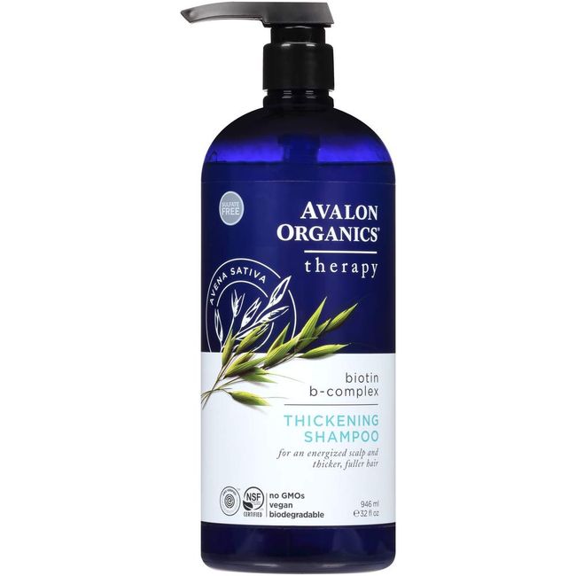 Avalon Organics Therapy Thickening Shampoo, Biotin B-Complex, 32 Ounces