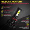 For Chevy Malibu 2016-2018 - 2PC 6000k LED Headlights Bulbs High/Low Beam Kit