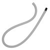 King Innovation 48272 72" Utility Extension/Replacement Coupler Pump Hose, Gray