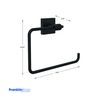 Franklin Brass MAX46-FB Maxted Towel Ring in Matte Black