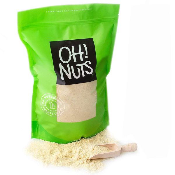 Oh! Nuts Blanched Almond Flour | All-Natural Wheat Substitute for Baking Delights Desserts Macarons, Marzipan | All-Purpose Kosher, Vegan, Paleo and Keto Friendly Diets, Gluten-Free (2.0 Pounds)