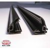 12" Just Hang-It! Wall Hanging Black Rail Set