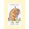 Bothy Threads Counted Cross Stitch Greetings Card Kit - Big Bear Hugs