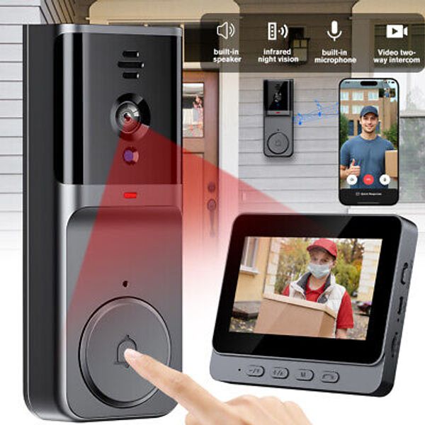 Wireless Doorbell Visual Intercom Video Camera Door Ring Bell Chime Security USA