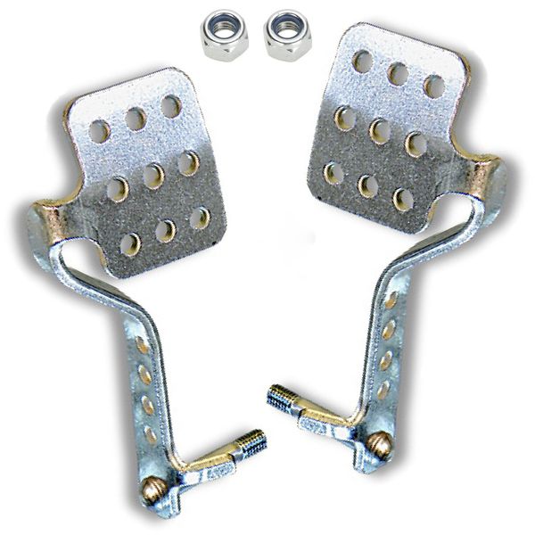 Vintage Style Left & Right Go Kart Pedal Kit With Lock Nuts
