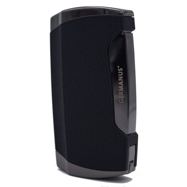 GERMANUS Jetflame Torch Cigar Lighter with 2 Flames in Black