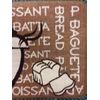 PRINTED NYLON RUG (nonskid back) (18" x 30") FAT CHEF'S HEAD & BREADS by BC