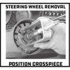 Powerbuilt Master Steering Wheel and Lock Plate Puller Kit Foreign and Domestic