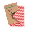 Hallmark Christmas Card - Reindeer with Bow-Tie Design