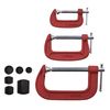 Amtech D0850 G-Clamp Set with Soft Jaws, 2/3/4-Inch