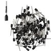 Afeld Elektro Wire End Ferrules 1.50 mm² Black Insulated Sleeve Length 18 mm Total Length 25.2 mm Pack of 100 for Fine and Fine-Wire Conductors