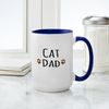 CafePress Cat Dad Mugs 15 oz (444 ml) Ceramic Coffee Mug