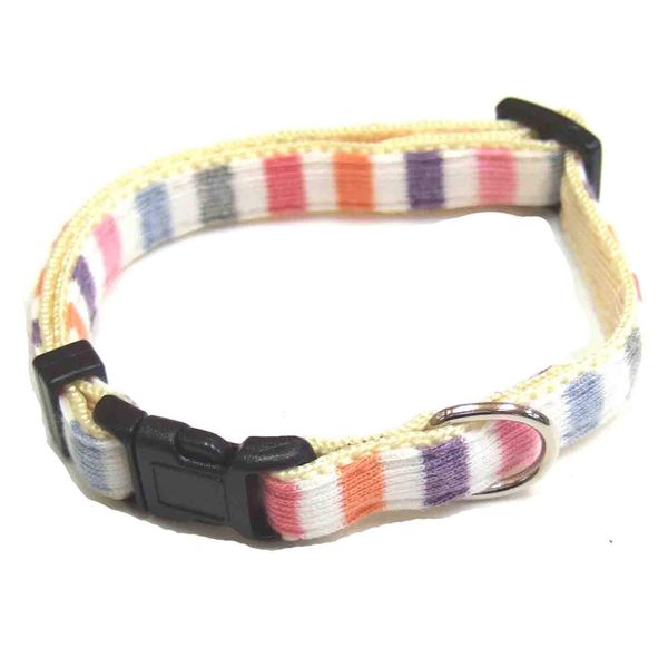 ONS Collar Stripe Color Multi White #10