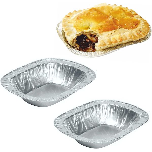 lgt Steak Pie Disposable Recyclable foil Cases Dishes tins (50)