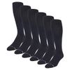 6 Pairs Pack Men's Dr Motion Graduated Compression Therapeutic Socks 8-15 mmHg 10-13 (6 Black)