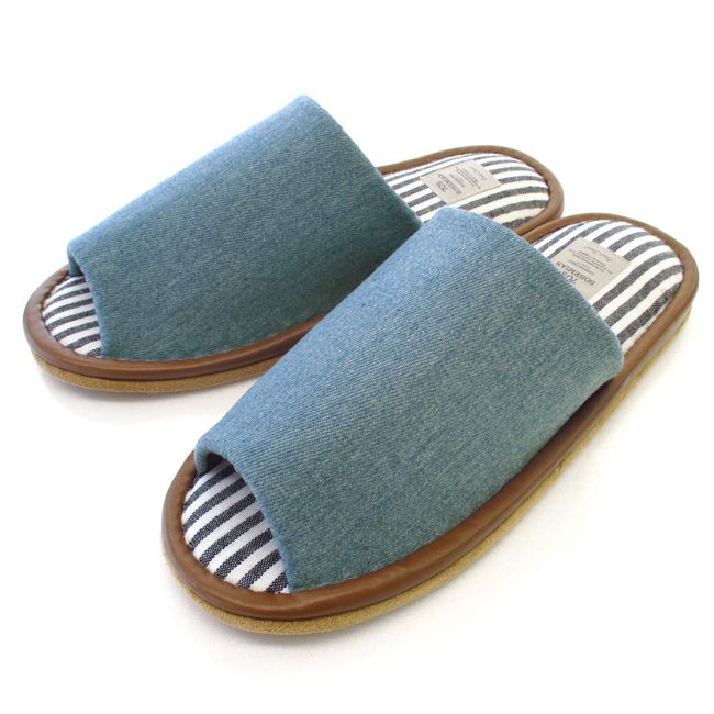 Okumura BAAA9002BL Slippers BIG Denim LL Size Blue