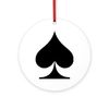 CafePress Spade Keepsake (Round) 4" Round MDF Wood Ornament