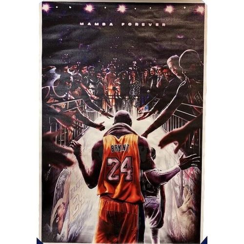 Kobe Bryant ✅ Mamba Forever Basketball NBA Man Cave Canvas Poster Wall Art 16x24