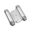Rok 2 Pack 3" Satin Chrome Double Action Steel Spring Saloon Swing Door Hinge