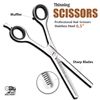 Professional Thinning Scissors Hairdressing 6.5 Inch - Sharp Hair Cutting Texturizing Barber Scissors with Fixed Screw