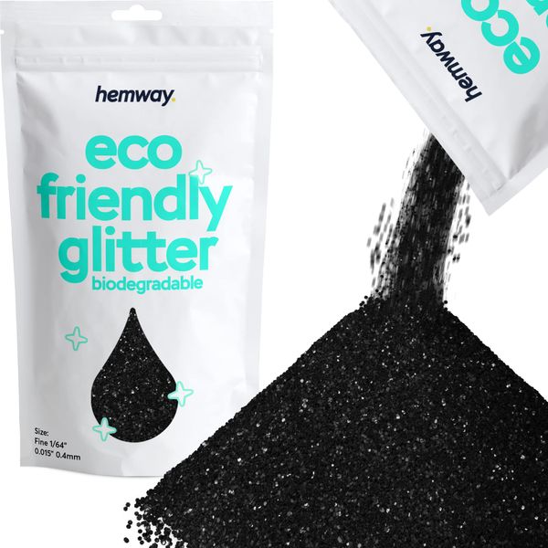 Hemway Biodegradable Glitter Eco Friendly - 100g/3.5oz Bio Cosmetic Safe Sparkle Vegan for Face Eyeshadow Body Hair Festival Makeup Craft - Fine (1/64" 0.015" 0.4mm) - White Iridescent