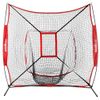 Baseball Practice Net Batting Pitching Softball Thrower w/ Strike Zone&Carry Bag