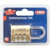 ABUS 165/30 combination lock - brass padlock - with individually adjustable number code - suitcase lock/ locker lock - ABUS -Safety level 3