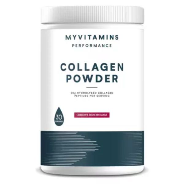Myvitamins Collagen Powder, Cranberry and Raspberry, 650g