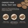 MDF Movement Trays - Customizable Tabletop Base with Slots for Miniatures, Figures & Models (25mm)