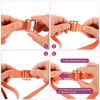 sourcing map 8Pcs Slide Buckle 5/7" Tri-Glide Slides Adjuster Strap Slider, Grey
