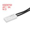 sourcing map KSD9700 Thermostat, 40℃ Normally Open Temperature Switch, N.O 5A Thermal Switch Temperature Controller 2pcs