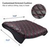Middle Console Lid Armrest Cover Cushion Protector Pad For 2019-2025 Dodge RAM