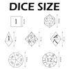 Maywin Ring Dice Set DND,Polyehdral Sharp Edge Dice Set with Gift Box Handmade Resin RPG Dice for Dungeons and Dragons