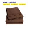 1500 Supreme Collection King Sheet Sets Brown - Luxury Hotel Bed Sheets and