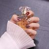 24 pcs Nail Tips Winelet Silver Foil Nail Can be used for wedding, party, holiday, dating, prom, daily life