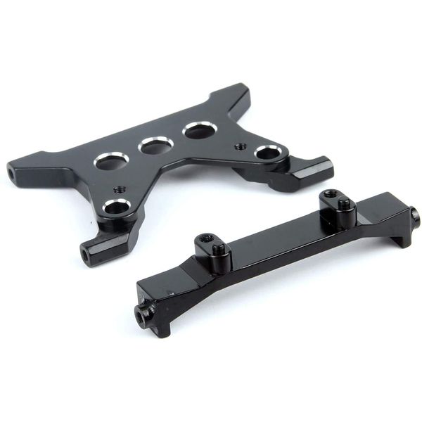 RZXYL Aluminum Alloy Battery Tray Bracket Mounts for 1/10 Axial SCX10 III AXI03007 RC Crawler Car Upgrades Parts (Black)