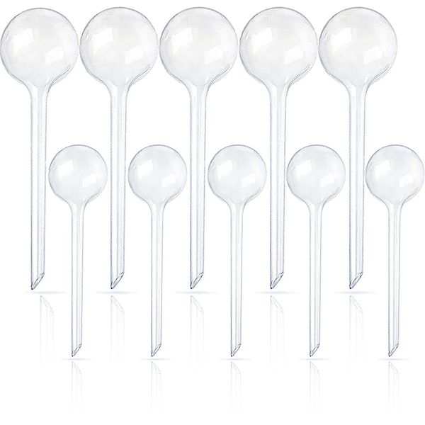 10 Pcs Clear Plant Watering Globes,Plastic Self-Watering Bulbs,Flower Automatic Watering Device,Garden Waterer for Plant Indoor Outdoor