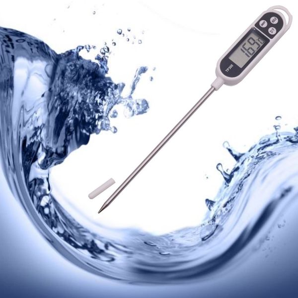 Noondl Water Thermometor Digital Temperatures Probe Accurate Digital Thermometer Food Probe with Long Stainless Steel Rod Auto Shut-Off Great for Baking Cooking Milk Liquids with Digital Display