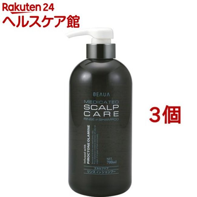 Viewer Medicated Scalp Care Rinse-in Shampoo (700ml*3 pieces set) [BEAUA]