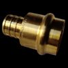 5 Pcs 3/4" Press x 3/4" Pex Coupling, Replace for 3/4" Press Fit coupling, Brass