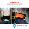 Ergodyne ProFlex 100HV Back Support Brace, High Visibility Support Belt, 8" Spandex Material, Removeable Straps